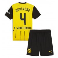 Borussia Dortmund Nico Schlotterbeck #4 Domaci Dres za djecu 2024-25 Kratak Rukav (+ Kratke hlače)